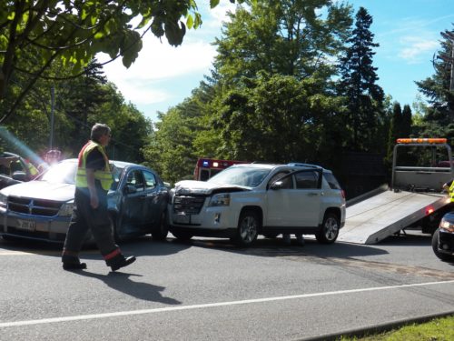 cars involved in an accident